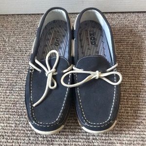 IZOD Mens Boating Shoes Blue W/Memory Foam Size 9M